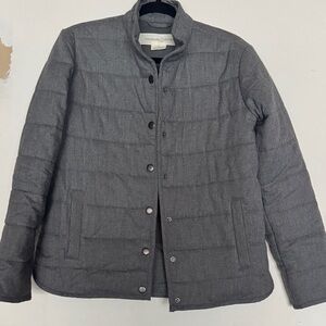 Treasure & Bond Gray Quilted Puffer Jacket